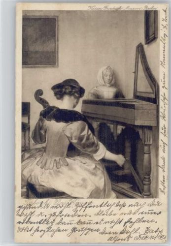 1920 Geigenspielerin und Klavierspielerin