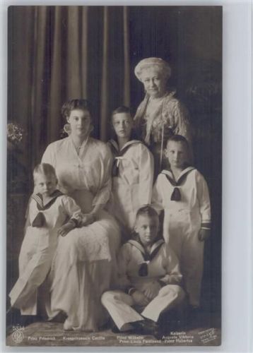 Kaiserin und Cecilie mit ihren 4 Söhnen in Matrosenkleidung, Nr. 5334 NPG