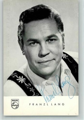 Franzl Lang Volksmusik Original Autogramm Schlagersänger