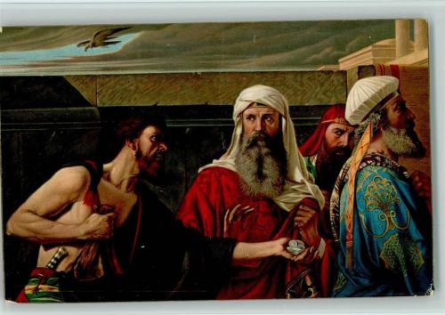 29187 Gemälde von Armitage, The Remorse of Judas, christliches