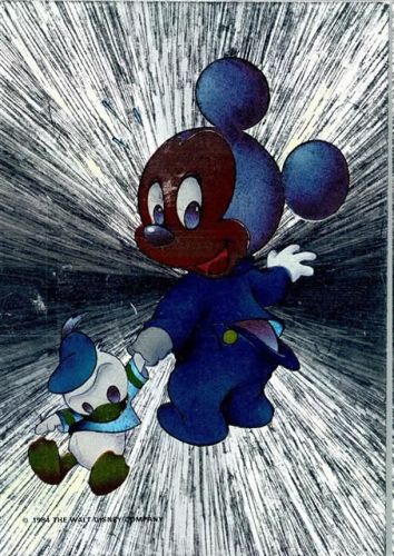 Mickey Mouse - metallischer Hintergrund
