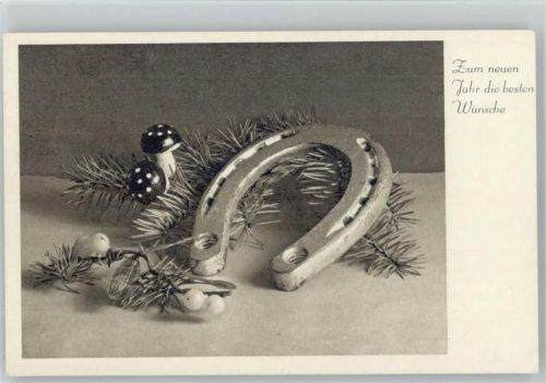 1940 mit Deko-Pilze , Neujahr,