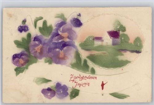 Blumen im Relief-Druck