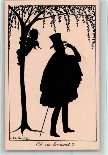 1923 Rendeszvous - Amor - Verlag G.K.V.B. Serie 466-4 AK