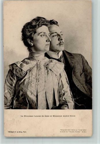 Prinzessin Louise und Andre Giron AK