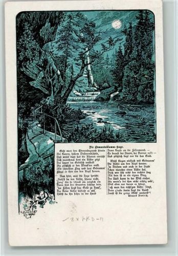 1898 Wasserfall - Edmundsklamm Sage