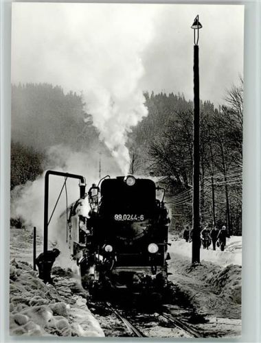 Lok 99 0244-6 bekommt Wasser - 1985 AK