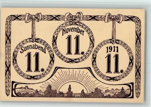Sonnabend 11.11.1911. und Stempel