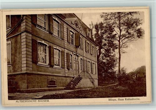 Milspe Altbergische Häuser Haus Rahlenbecke
