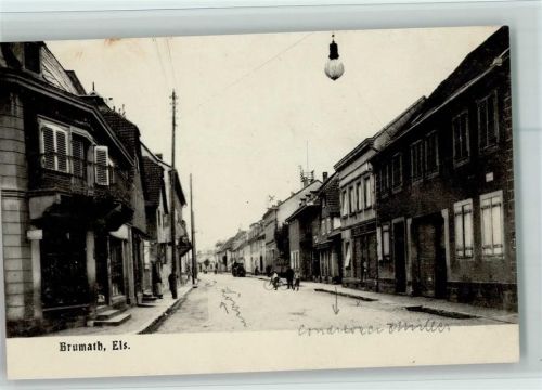 Brumath Straße, gute Erhaltung AK