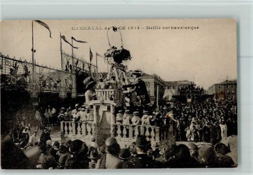 Nice 1924 - Defile carnevalesque AK