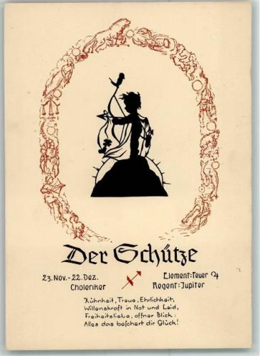 Schütze- Verlag Gunkel Serie 800-12 AK Scherenschnitt AK Gute Erhaltung