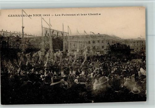 Nice 1924 - Les Poireaux et leur Chenille AK
