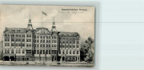 Hamburg Gewerkschaftshaus 1908 AK