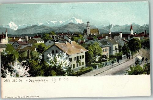 Weilheim 1902 Pferdeplanwagen