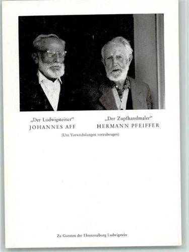 Ludwigstein Ludwigsteiner Johannes Aff Zupfhanslmaler Hermann Pfeiffer