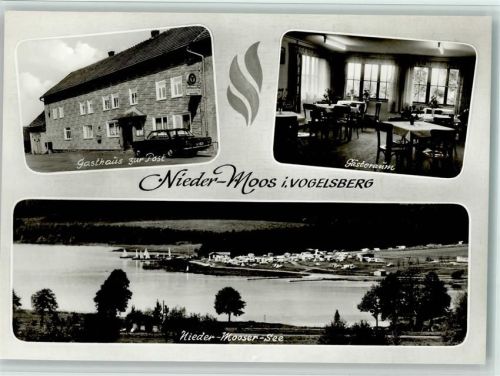 36399 W6494 Nieder-Moos - Gasthaus Zur Post Innenaufnahme Gastraum Nieder-Mooser-See Campingplatz 3-Bildaufnahme