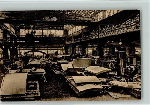Panzerfabrik in Essen - Panzerplatten-Walzwerk WK I AK
