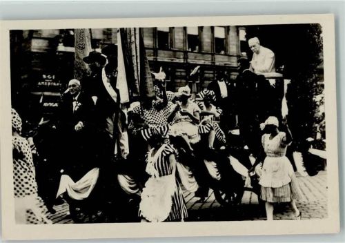 Wien 1928 - 10. Dt. Sängerbundesfest - Der Festzug "Kernstock Wagen" Foto AK