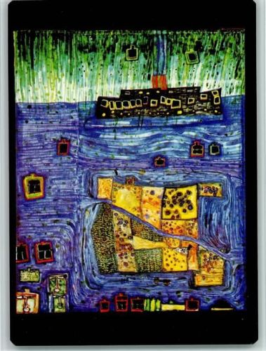 Nr. 773 - Waikato Insel Hundertwasser Künstlerkarte