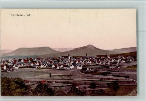 Kirchheim 1917 Panorama handcoloriert , gute Erhaltung AK