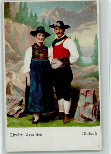 1905 Tiroler Trachten - Alpbach - Foto AK