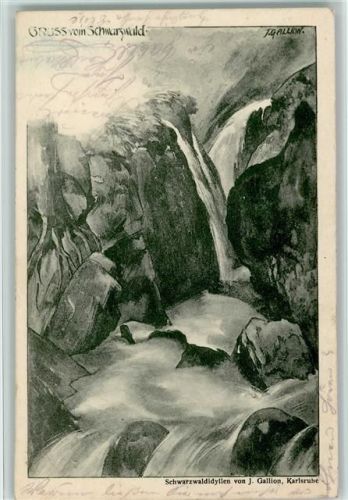 Schwarzwald Idyllen von J. Gallion - Wasserfall