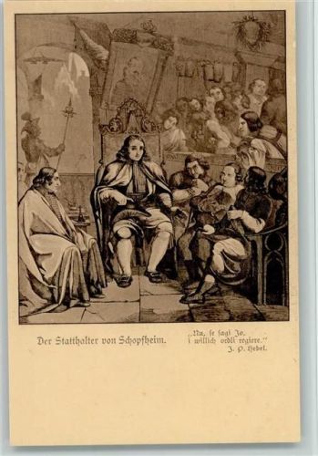 Der Statthalter von Schopfheim - Hebelkarte Nr. 7 AK