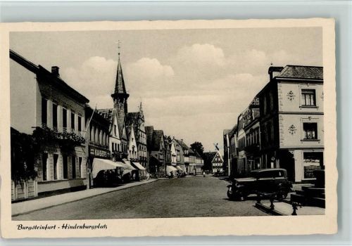 Burgsteinfurt Hindenburgplatz , Auto, sehr gute Erhaltung AK