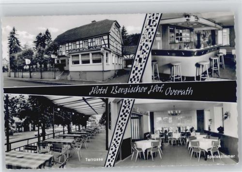 51491 W5063 Overath - Hotel Bergischer Hof Terrasse Innenaufnahme Speisezimmer