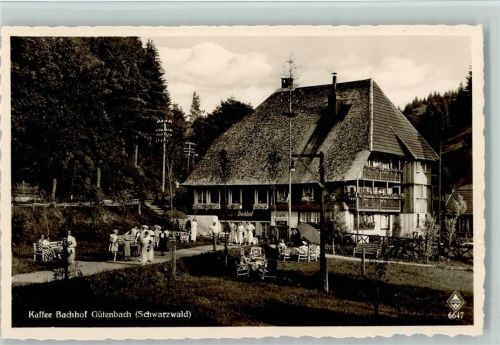 Gütenbach Cafe Bachhof ca 1938 Foto AK