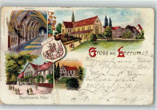 Loccum 1898 Gruss aus - Erhaltung fleckig