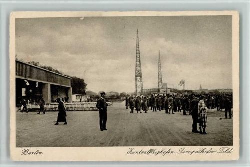 Berlin Mitte Zentralflughafen Tempelhof ca 1935 AK