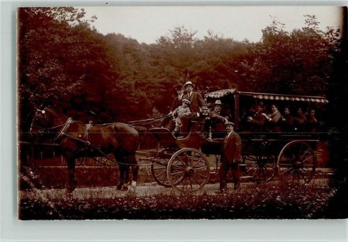 Kremser Kutsche - Ausflug ca 1908 Foto AK