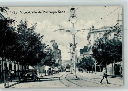 1914 Calle de Policarpo Sanz AK Tram, Straßenbahn