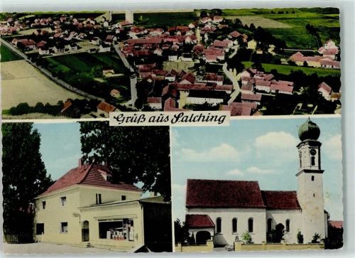 Salching Kirche Kolonialwarengeschäft Lindinger