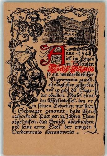 Staufen Gasthaus zum Löwen Doktor Faust Chronik