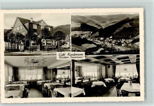 Bilstein Cafe Ernst Kaufmann mit Innenansichten, gute Erhaltung AK