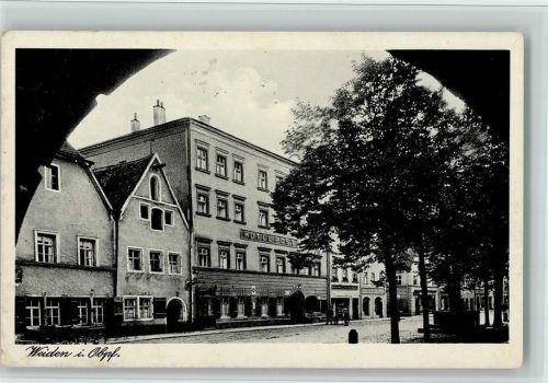 Weiden 1937 Hotel Post, AK