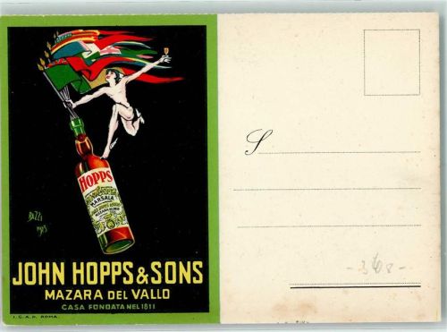 John Hopps & Sons Marsala sign. Bazzi 1923