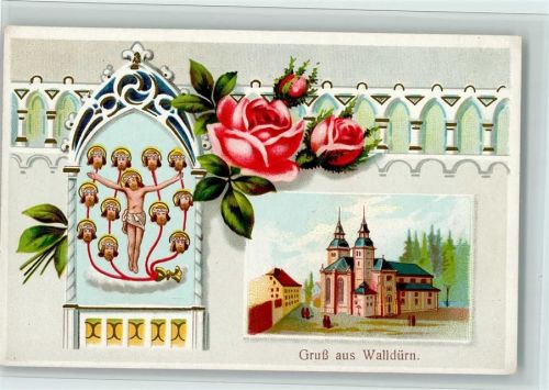 Walldürn Wallfahrtskirche - Künstlerkarte , gute Erhaltung AK