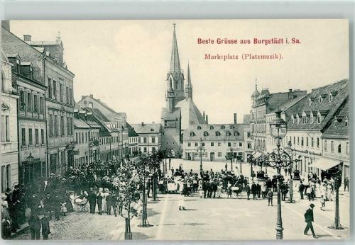 Burgstädt Marktplatz Platzmusik