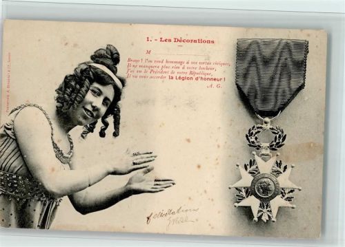 1900 Nr. 1 Les Decoration - La Legion d`honneur AK