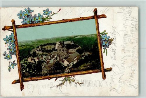 Dhaun Schloss Passepartout Blumen
