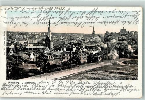 Flensburg 1903 Panorama