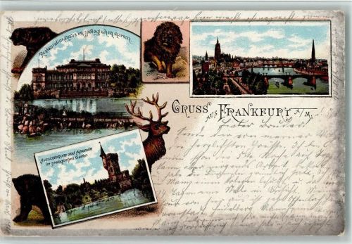 Frankfurt 1903 Gruss aus - Zool. Garten, Restaurationshaus