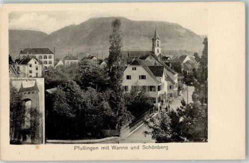 Pfullingen Pfullingen mit Wanne und Schönberg Schönbergturm