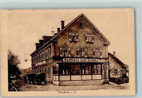 Oberkirch 1928 Gasthaus zum Ochsen AK