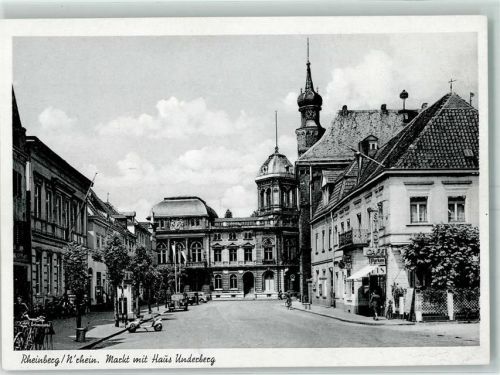 Rheinberg Markt mit Haus Underberg