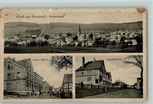 Rennerod 1916 Hotel Müller, Landesbank AK